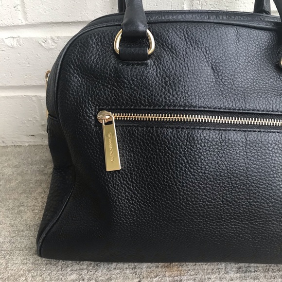 MICHAEL Michael Kors Black Knox Leather Satchel - Picture 3 of 14